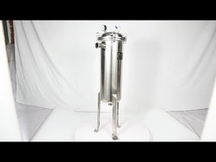 معالجة المياه 12 كيس مرشح متعدد غرف الفولاذ المقاوم للصدأ أكياس مرشح متعددة غرف للوحة / السائل